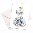 Carte de mariage "Delphinium"