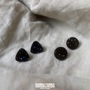 Boucles d'oreilles "MINI SET black confetti sprinkles"