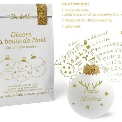 [US0073] Kit DIY "Boule de Noël"