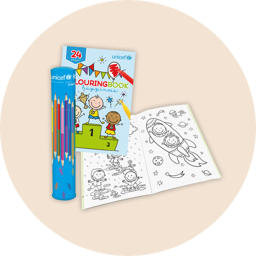 [US0101] SET livre à colorier + Crayons